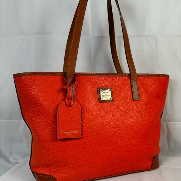 Dooney &‎ bourke orange pebble tote - Picture 4 of 14